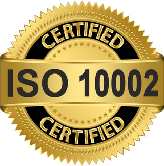 ISO 10002 Customer Satisfaction certified