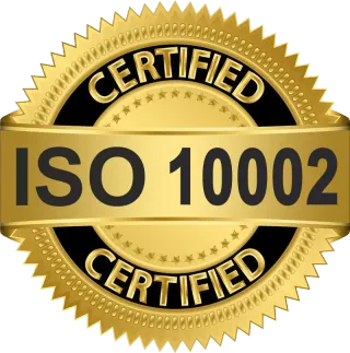 ISO 10002 Customer Satisfaction & Complaints certified