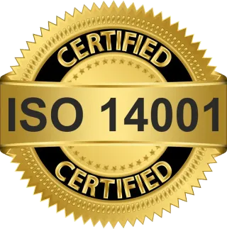 ISO 14001 Environmental Management certified