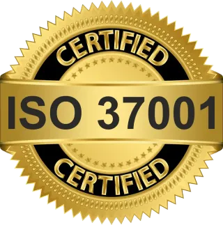 ISO 37001 Anti-Bribery Management certified